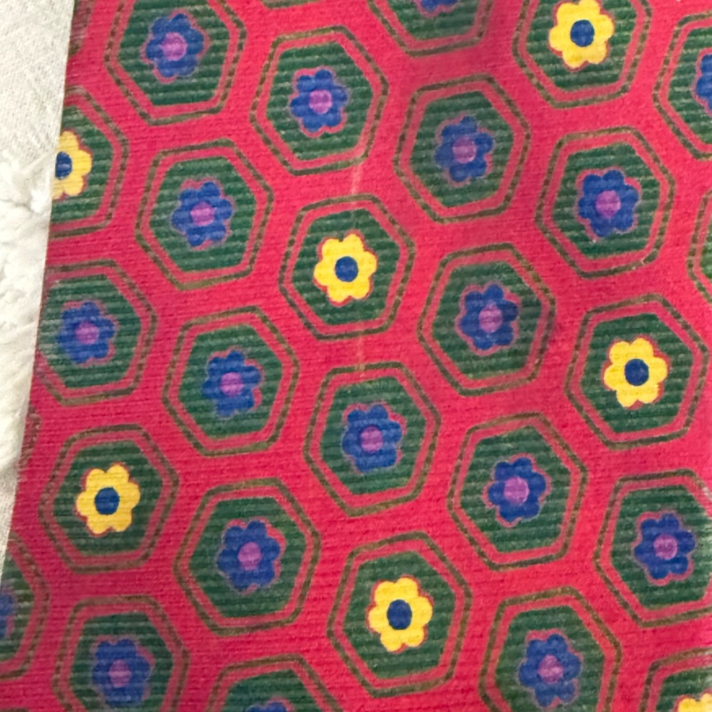 Chaps Multicolor Hexagon Silk Tie - Picture 4 of 6
